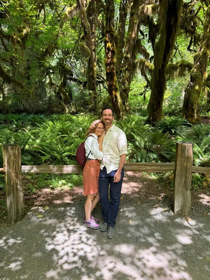 Dans la forêt pluviale de Hoh.