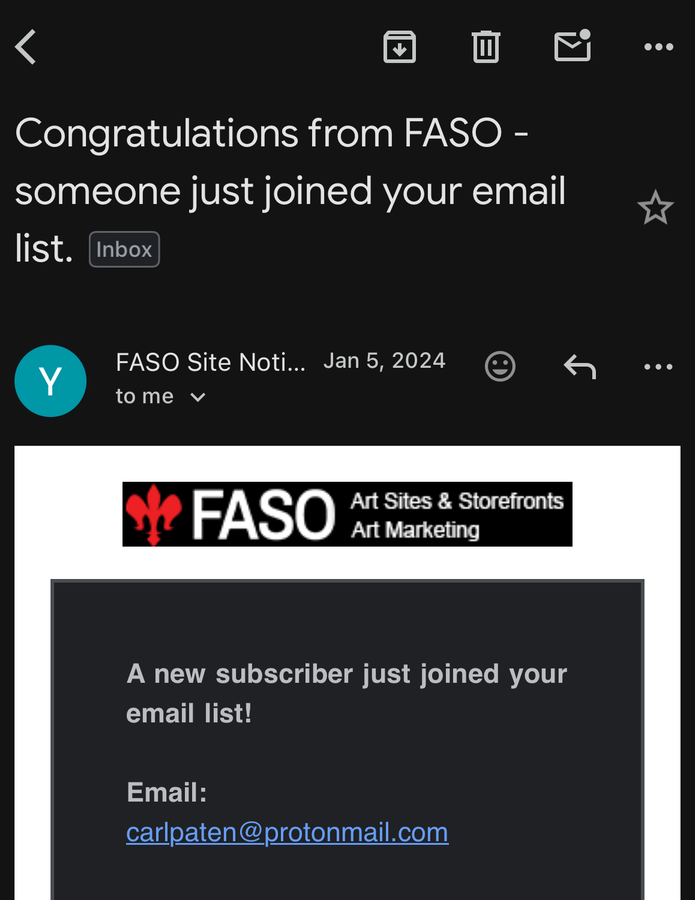 Tiens donc ! Quelqu'un vient de s'abonner à l'infolettre de Mélissa !